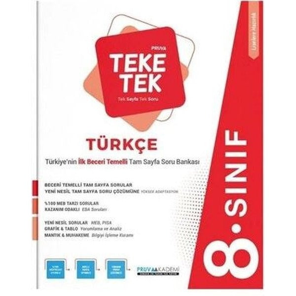 8. Sınıf Türkçe Teke Tek Soru Bankası