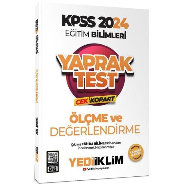 KPSS Eğitim Bilimleri Ölçe ve Değerlendirme Çek Kopart Yaprak Test