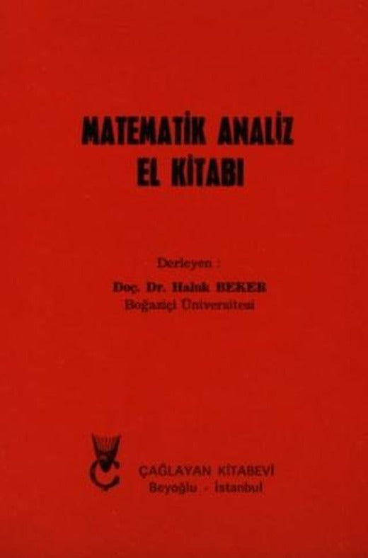 Matematik Analiz El Kitabı | Çağlayan Kitabevi (Ciltsiz)
