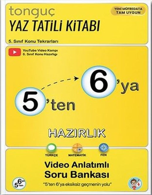 5'ten 6'ya Hazırlık Kitabı | Tonguç Akademi (İnce Kapak)