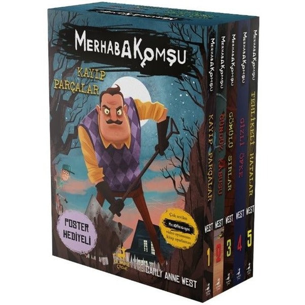 Merhaba Komşu Seti - 5 Kitap Takım - Kutulu | Olimpos Çocuk (İnce Kapak)