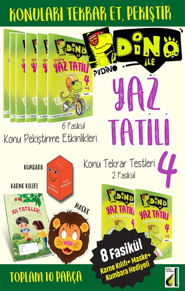 Pudino İle Hafta Hafta Yaz Tatili - 4 | Damla Yayınevi (İnce Kapak)