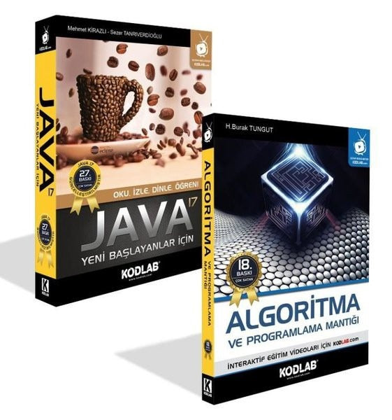 Java Eğitim Seti - 2 Kitap Takım | Kodlab (İnce Kapak)