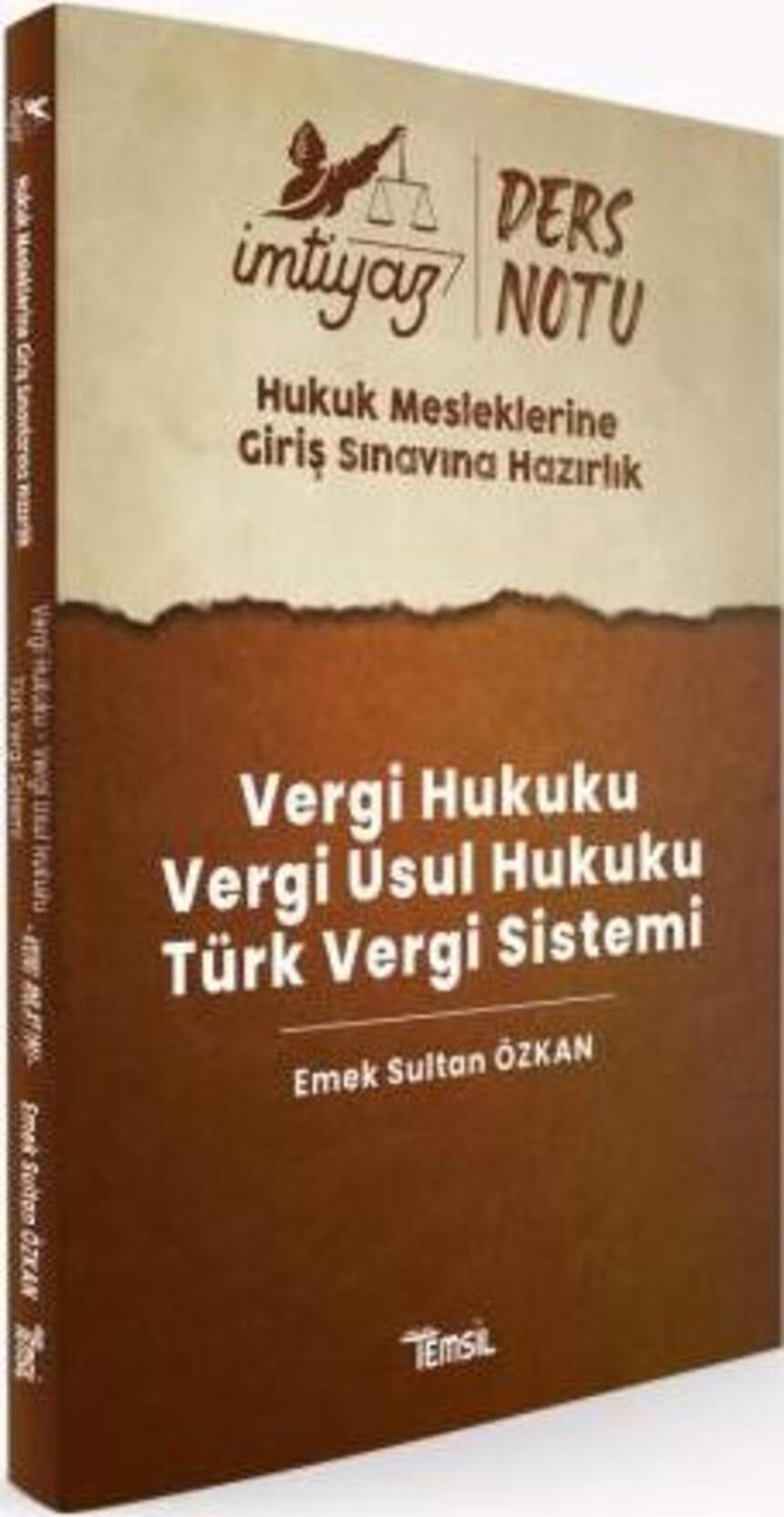 İmtiyaz HMGS Ders Notları Vergi Hukuku- Vergi Usul Hukuku- Türk Vergi Sistemi | Temsil Kitap (Ciltsiz)