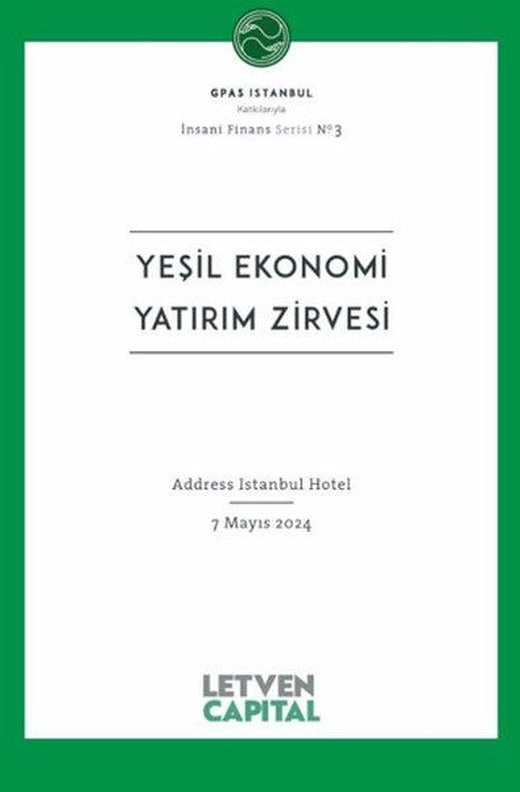 Yeşil Ekonomi Yatırım Zirvesi | Scala Yayıncılık (İnce Kapak)