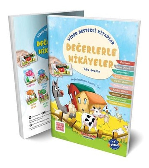 Değerlerle Hikayeler Seti - 10 Kitap Takım | Yumurcak Yayınları
