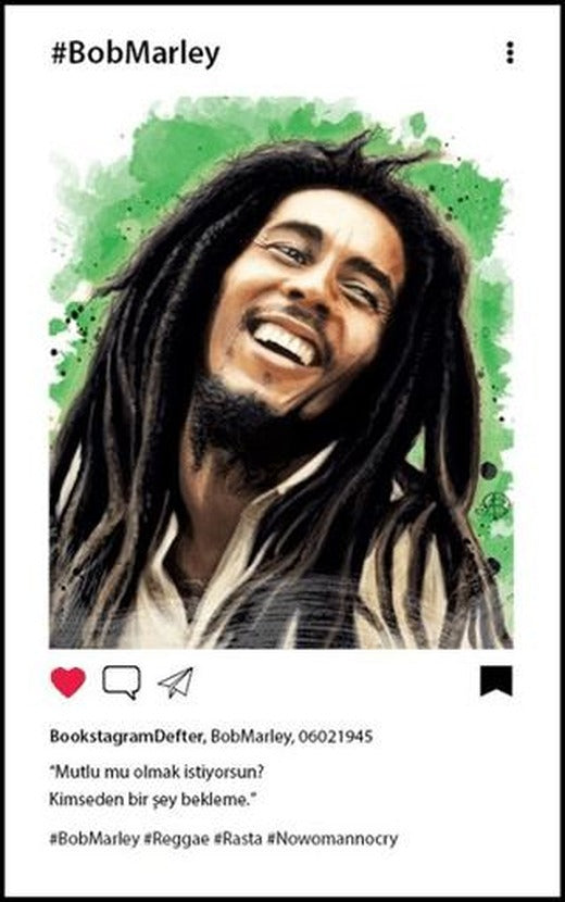 Bob Marley Bookstagram Defter | Aylak Adam Kültür Sanat Yayıncılık