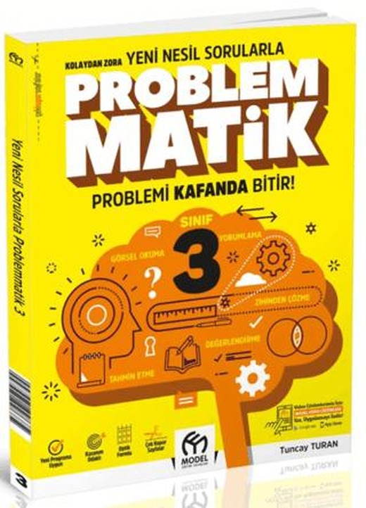 3. Sınıf Kolaydan Zora Yeni Nesil Sorularla Problemmatik | Model Eğitim Yayıncılık (Ciltsiz)