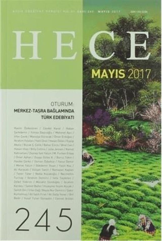 Hece Aylık Edebiyat Dergisi Sayı: 245 - Mayıs 2017 | Hece Dergisi (Ciltsiz)