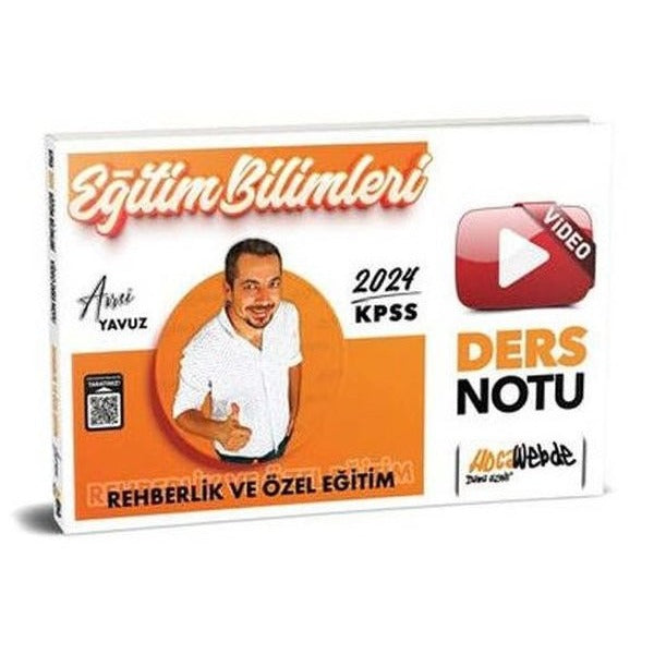 2024 KPSS Eğitim Bilimleri Rehberlik ve Özel Eğitim Video Ders Notları | HocaWebde Yayınları (Ciltsiz)