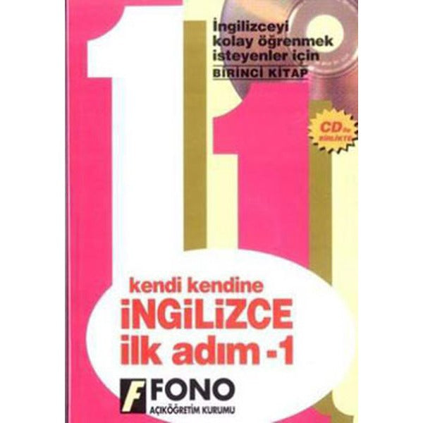 İngilizce İlk Adım 1 (2 CD'li) - Kutulu | Fono Yayınları (İnce Kapak)