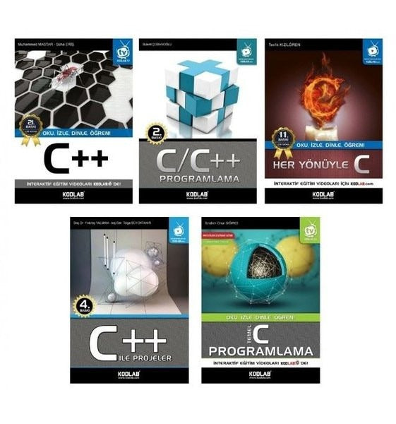 C-C Programlama Seti 2-5 Kitap Takım | Kodlab (İnce Kapak)
