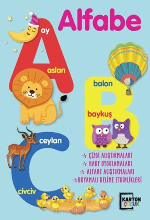 Alfabe (A-B-C) | Karton Kitap (Ciltsiz)