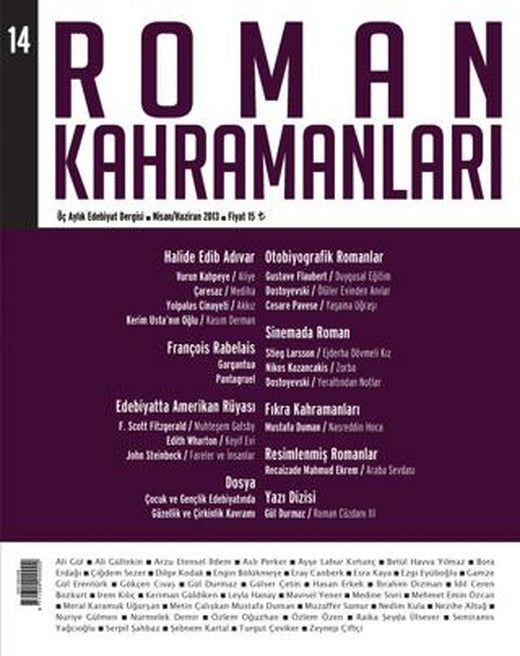 Roman Kahramanları Sayı: 14 Nisan-Haziran 2013 | Roman Kahramanları Dergisi (Ciltsiz)