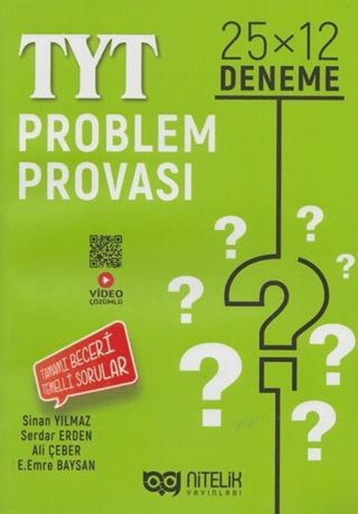 Nitelik YKS TYT Problem Provası 25X12 Deneme | Nitelik Yayınları (Ciltsiz)