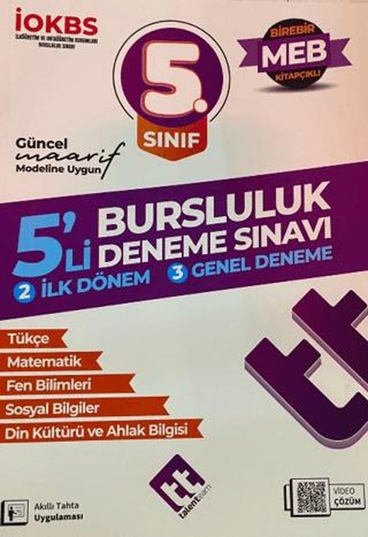 5. Sınıf İOKBS 5'li Bursluluk Deneme Sınavı