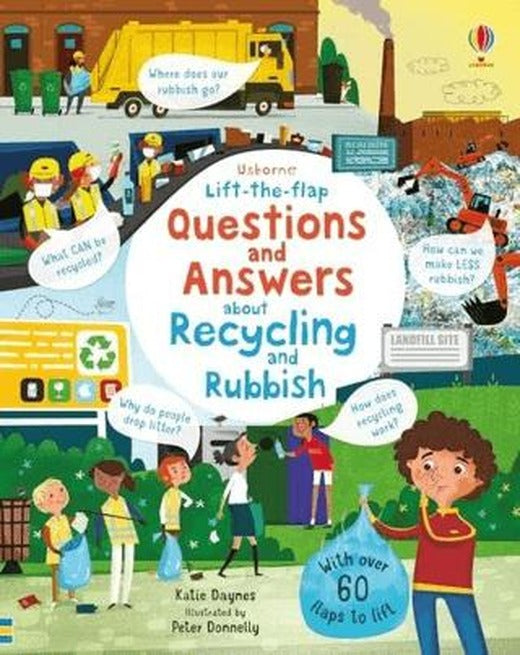 Lift-The-Flap Questions and Answers About Recycling and Rubbish | Usborne (Ciltli)