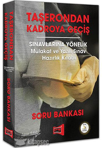 Taşerondan Kadroya Geçiş Sınavlarına Yönelik Mülakat ve Yazılı Sınav Hazırlık Kitabı Soru Bankası kitap kapağı