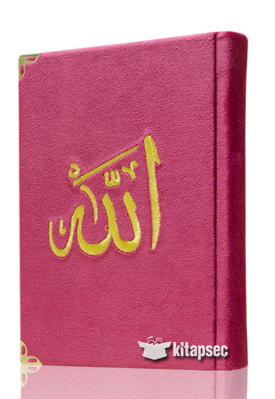 Çanta Boy Kadife Mealli Yasin Cüzü Pembe - Ahmed Hüsrev Altınbaşak kitap kapağı