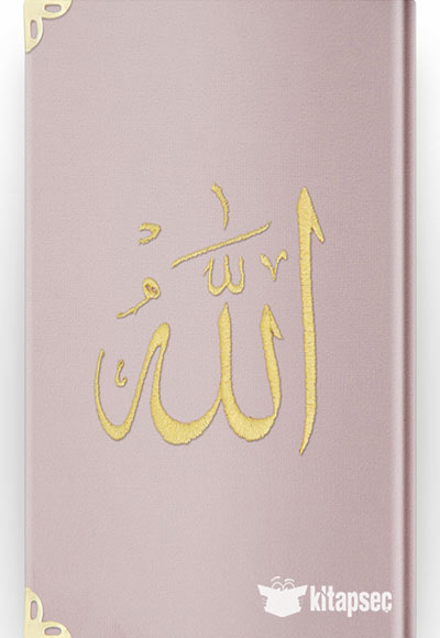 Çanta Boy Kadife Mealli Yasin Cüzü P.Pembe Nakışlı - Ahmed Hüsrev Altınbaşak kitap kapağı