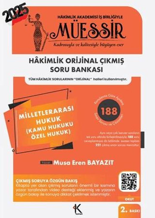 Müessir Adli-İdari Hakimlik Çıkmış Soru Bankası Milletlerarası Hukuk | Kuram Kitap (Ciltsiz)