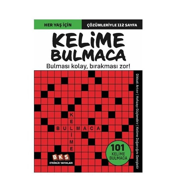 Her Yaş İçin Kelime Bulmaca | BKS Etkinlik Yayınları (İnce Kapak)