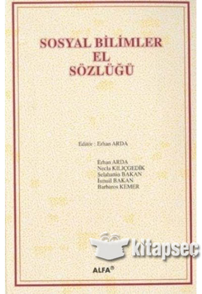 Sosyal Bilimler El Sözlüğü (Ciltli) - Erhan Arda kitap kapağı