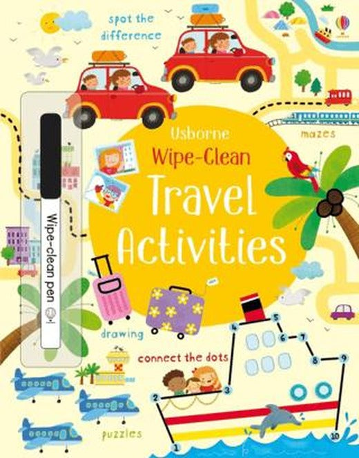 Wipe-Clean Travel Activities | Usborne (Ciltsiz)