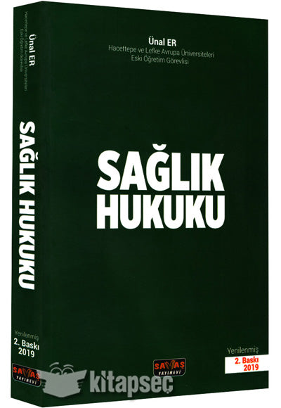 Sağlık Hukuku - Ünal Er kitap kapağı
