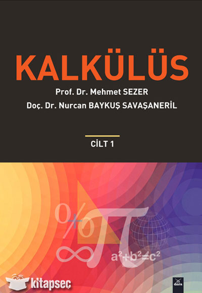 Kalkülüs Cilt 1 - Prof. Dr. Mehmet Sezer kitap kapağı