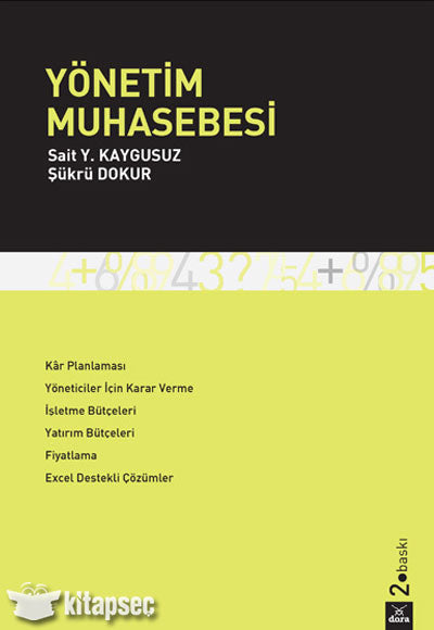Yönetim Muhasebesi - Şükrü Dokur kitap kapağı