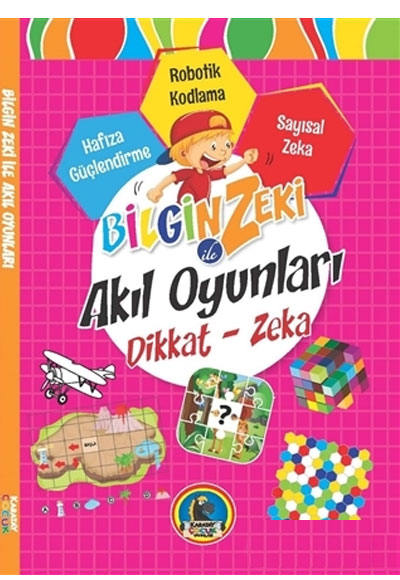 Bilgin Zeki ile Akıl Oyunları (Pembe Kitap) - Kolektif kitap kapağı