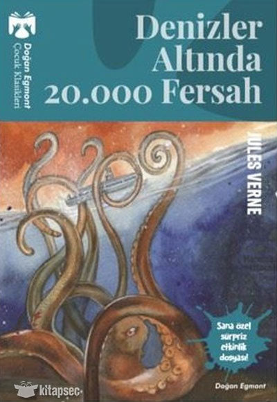 Denizler Altında 20.000 Fersah - Jules Verne kitap kapağı