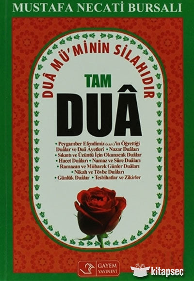 Tam Dua - Mustafa Necati Bursalı kitap kapağı