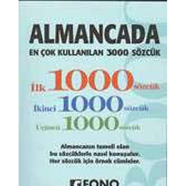 Almancada En Çok Kullanılan 3000 Sözcük | Fono Yayınları (İnce Kapak)