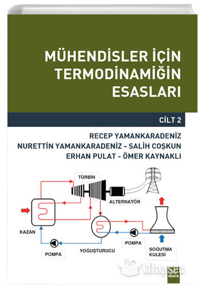 Mühendisler İçin Termodinamiğin Esasları (Cilt 2) Dora Basım Yayın - Recep Yamankaradeniz kitap kapağı