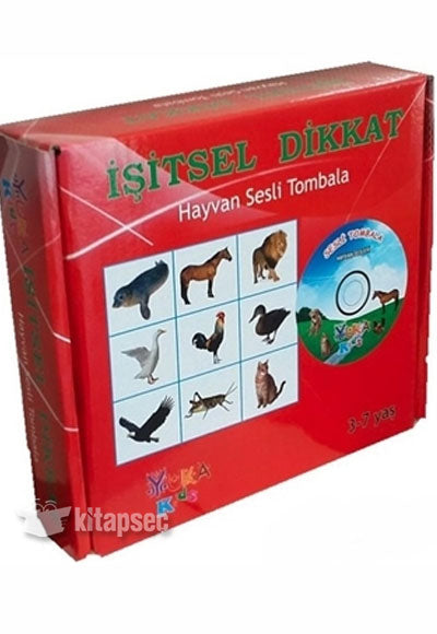 İşitsel Dikkat Hayvan Sesli Tombala kitap kapağı