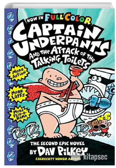 CU the Attack of the Talking Toilets: Color Edition (Captain Underpants #2) - Dav Pilkey kitap kapağı