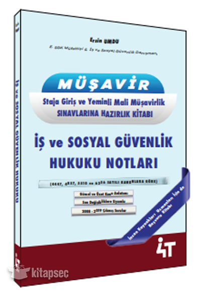 İş ve Sosyal Güvenlik Hukuku Notları - Ersin Umdu kitap kapağı