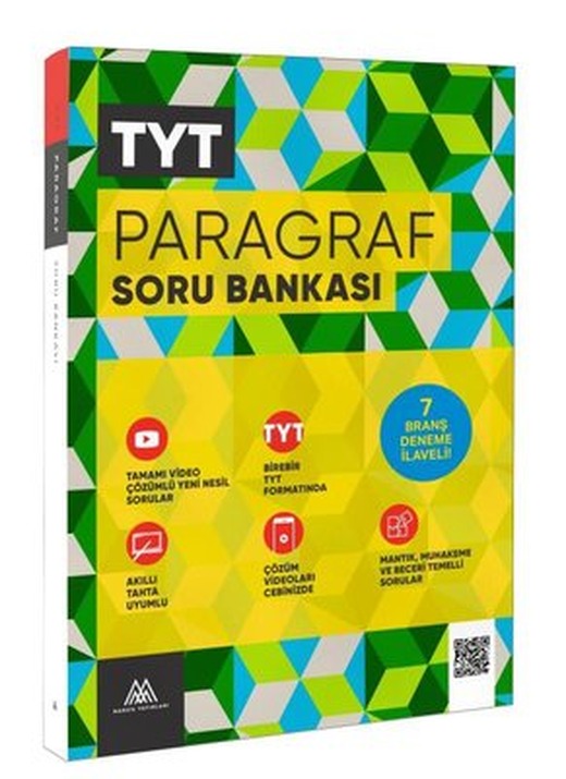 TYT Paragraf Soru Bankası - 7 Branş Deneme İlaveli! | Marsis Yayınları (İnce Kapak)