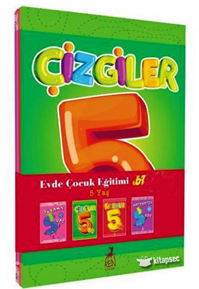 Evde Çocuk Eğitimi Seti 5 Yaş (4 Kitap Takım) - Kolektif kitap kapağı