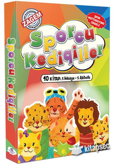 Sporcu Kedigiller ZAGEM (Zeka ve Algı Geliştirme) Seti (5+5 kitap) Kocagöz Eğitim - Komisyon kitap kapağı