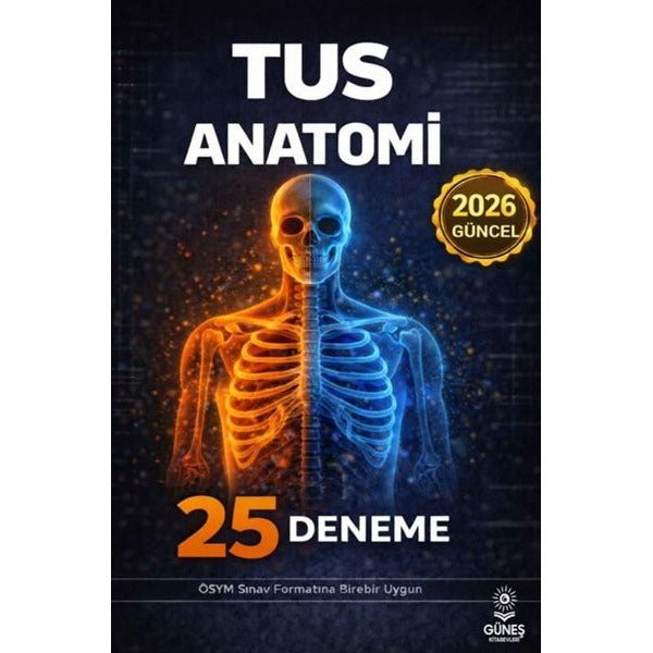 TUS Anatomi 25 Deneme | Güneş Kitabevleri (İnce Kapak)