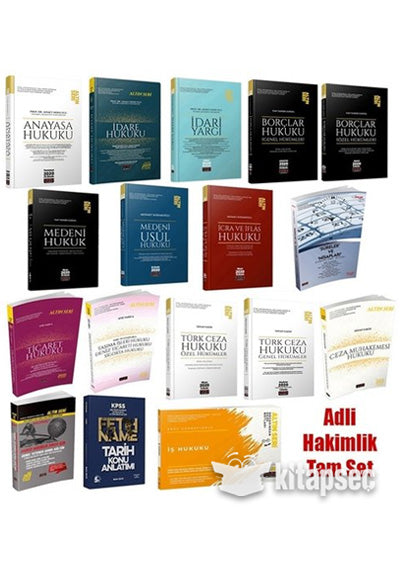 Altın Seri Adli Hakimlik Sınavlarına Hazırlık Konu Anlatımlı Tam Set Savaş Yayınları - Savaş Komisyon kitap kapağı
