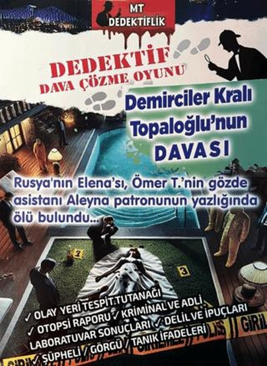 Dedektif Dava Çözme Oyunu - Demirciler Kralı Topaloğlu'nun Davası | MT Dedektiflik (Ciltsiz)