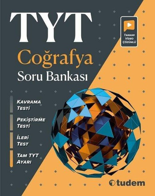 TYT Coğrafya Soru Bankası | Tudem Yayınları - Ders Kitapları (İnce Kapak)
