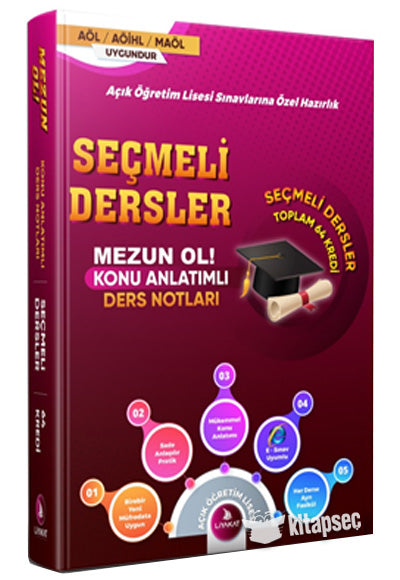 Mezun OL Seçmeli Dersler Konu Anlatımlı Ders Notları - Açık Öğretim Lisesi Sınavlarına Özel Hazırlık - Liyakat Komisyon kitap kapağı