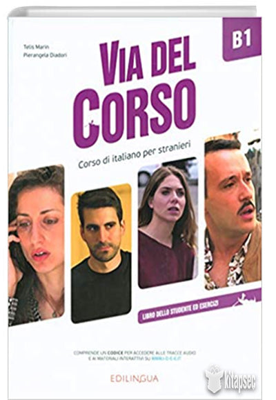 Via del Corso B1 Libro Dello Studente - Esercizi - Telis Marin kitap kapağı