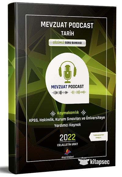 Podcast Tarih Tamamı Çözümlü Soru Bankası - Celalettin Uray kitap kapağı