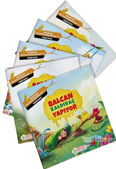 Gezgin Arı Balcan'ın Maceraları (5 kitap) - Yaşar Koca kitap kapağı